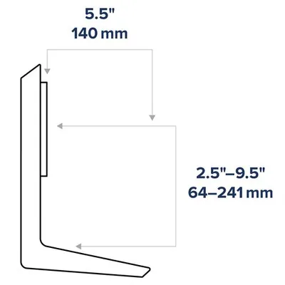 Monitor Handle Kit dimension